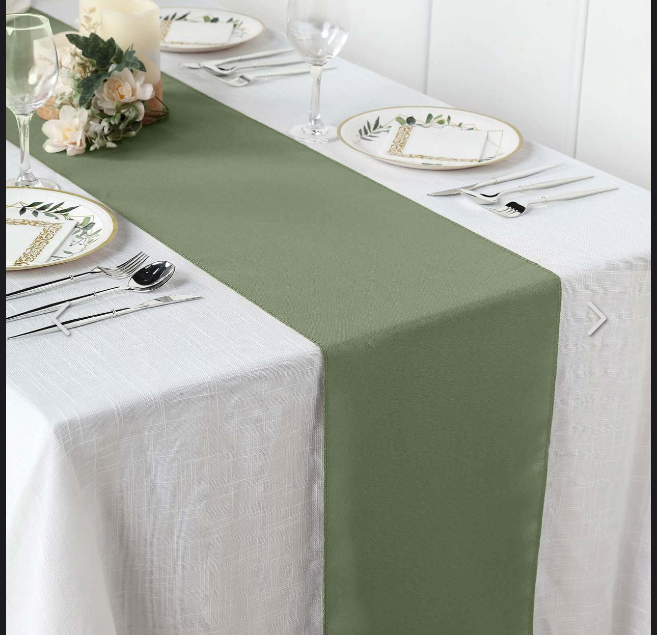 Sage Green Table Runner