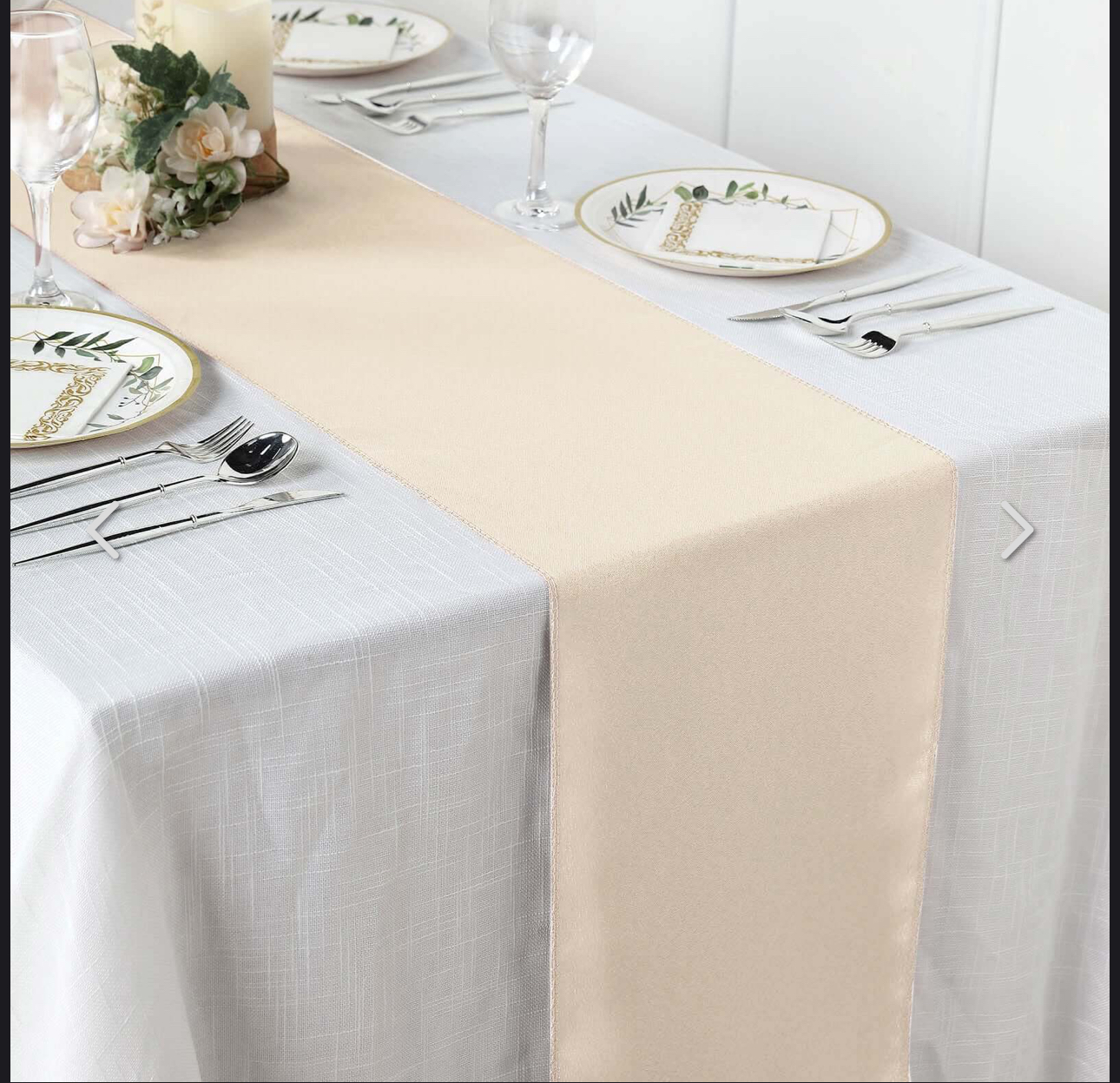 Beige Table Runner