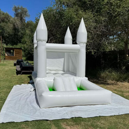 8x16 White Castle With Slide/Ball Pit 